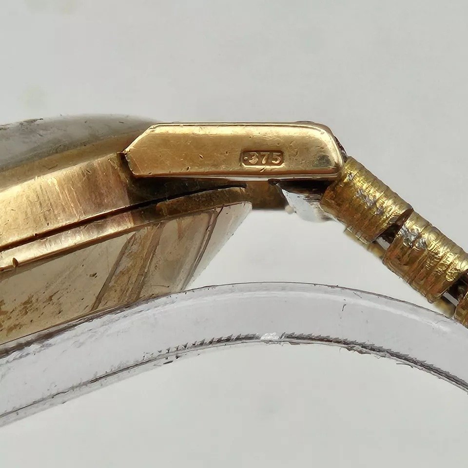 Vintage Jw Benson London W1 9ct Gold Gents Wristwatch 17 Jewels-photo-7