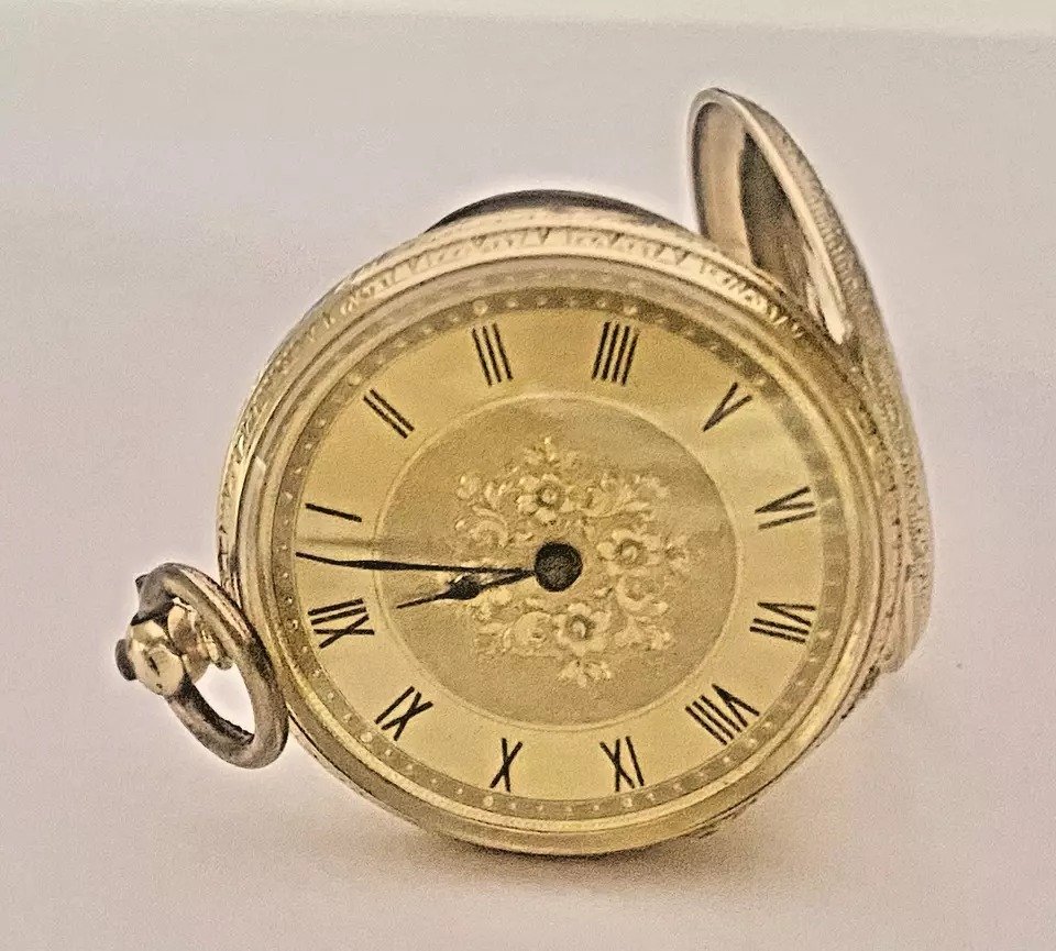 A Stauffer Cx. De Fond Antique 18ct Gold Pocket Watch, Key Wind-photo-5