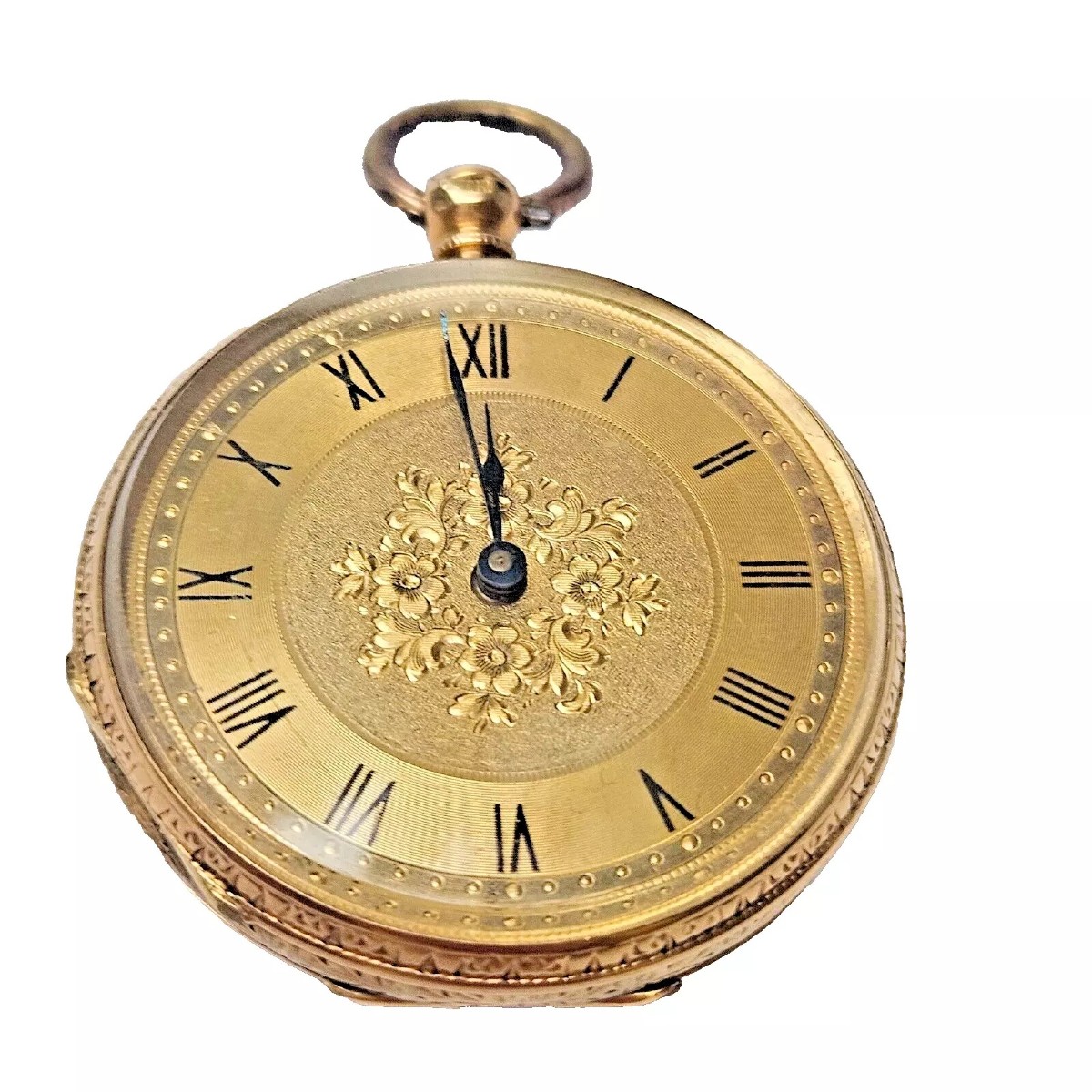 A Stauffer Cx. De Fond Antique 18ct Gold Pocket Watch, Key Wind