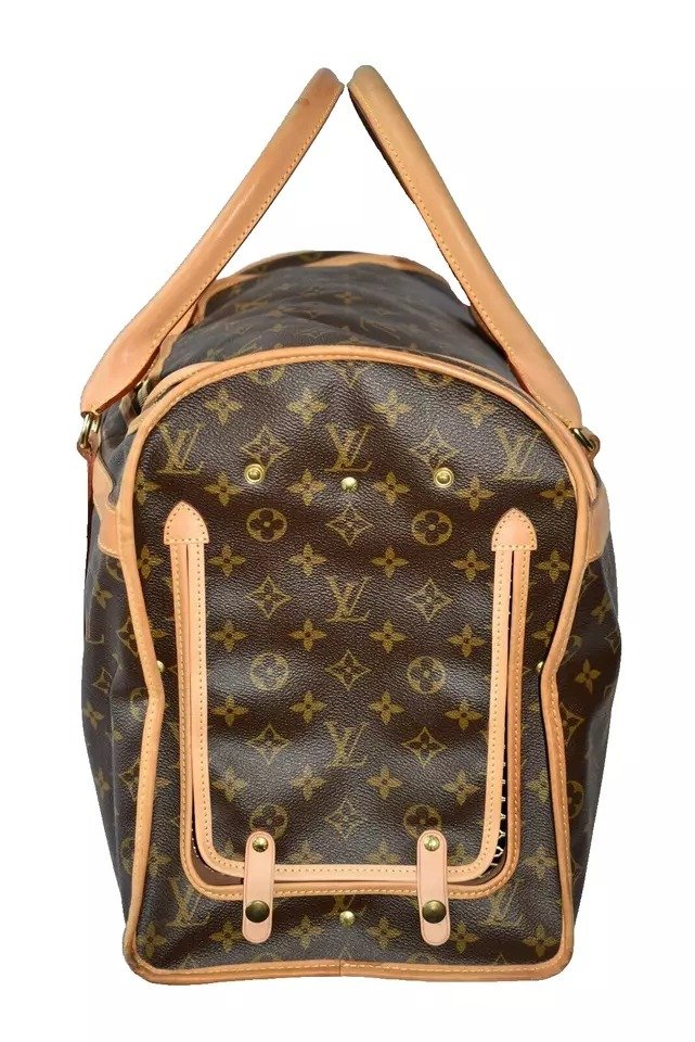 Sac De Transport Pour Chien Vintage Louis Vuitton Modèle 40 Toile Monogram-photo-5