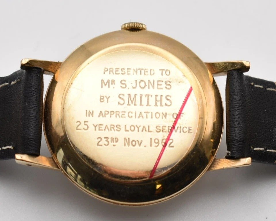 Smiths Imperial 9ct Gold Tw Tone Dial 19 Jewels Men's Wrist Watch-photo-1