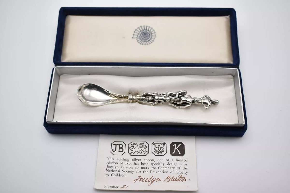 1984 Jocelyn Burton Limited Edition 21 Of 250 Sterling Silver Spoon
