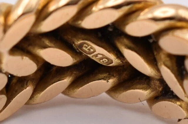 Edwardian 1912-3 Chester 18ct Hallmarked Gold Wide Keeper Ring 6.9g Size: L1/2-photo-2