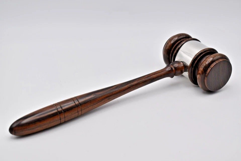 Circa 1960's Sterling Silver Tiffany & Co Wooden Presentation Judge's Gavel-photo-7