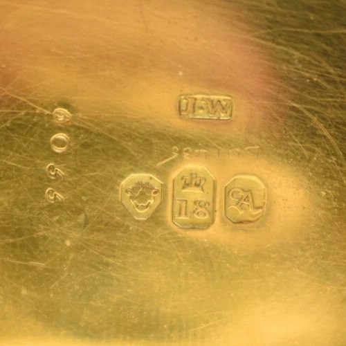 Large Antique Ornate 18ct Gold Fusee Pocket Watch F. E. Massey London 47mm-photo-3