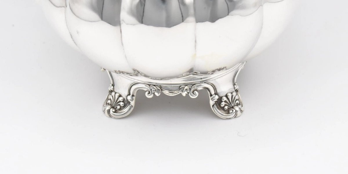 Service à thé et café 4 pièces en argent sterling de William IV, Joseph Craddock 1827-photo-4
