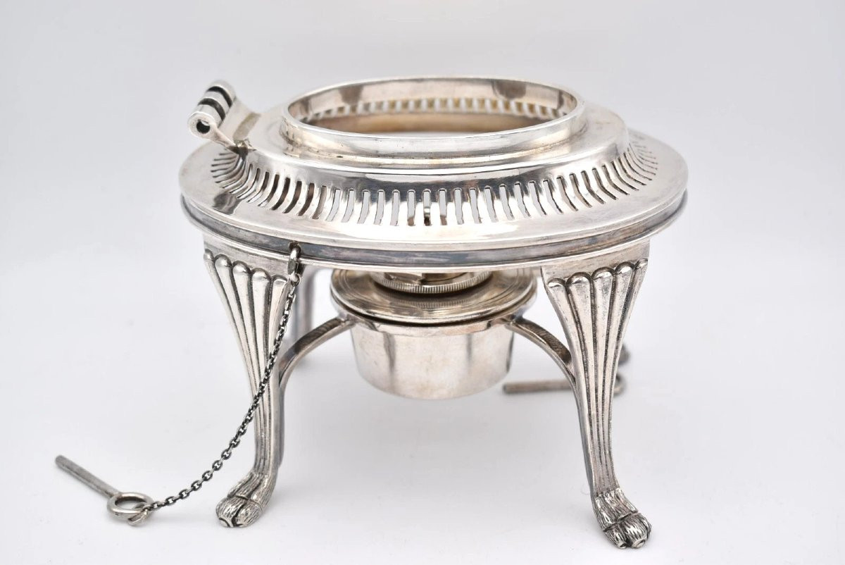 Service à thé 4 pièces en argent massif de Sheffield, 1904 – J & J Maxfield Ltd – 2 230 g-photo-5