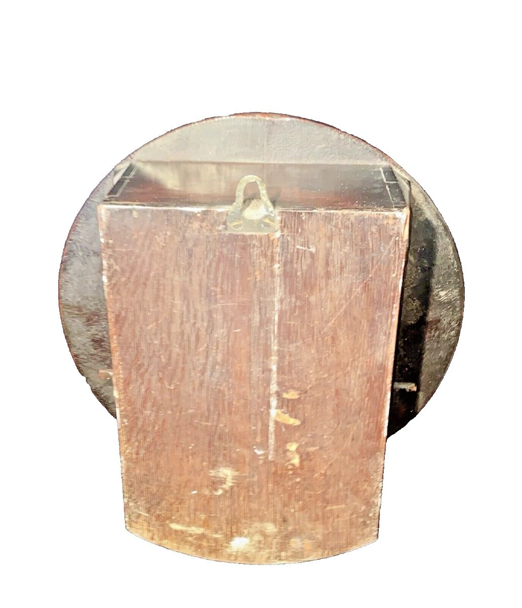 A Rare 14" Wooden Dial Fusee Dial Clock Signed Dwerrihouse Carter & Son Ca 1810-photo-8