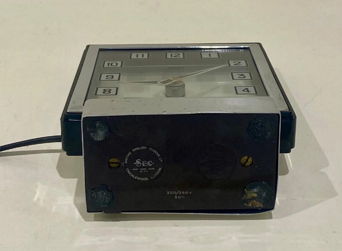 Antique 1930s Art Deco Mystery Clock By Smiths Circa 1934-photo-3