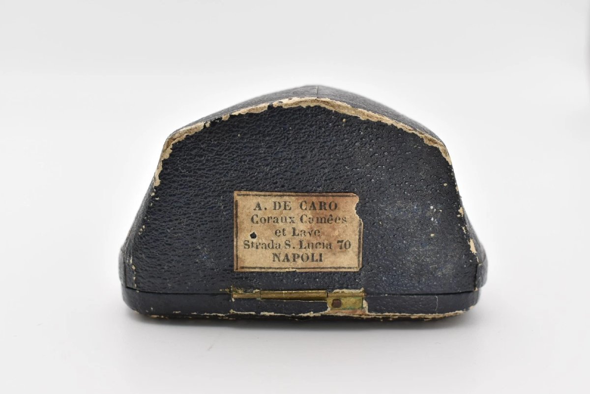 Coffret de boucles d'oreilles assorties avec broche victorienne A. De Carlo de style néo-étrusq-photo-8