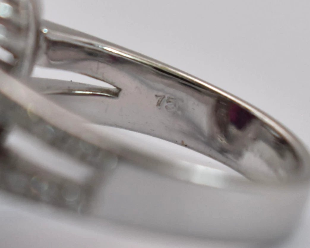 Vintage 18ct Gold Ruby & Diamond Oval Cluster Ring – 6.81ct Ruby 1.05ct Diamonds-photo-4