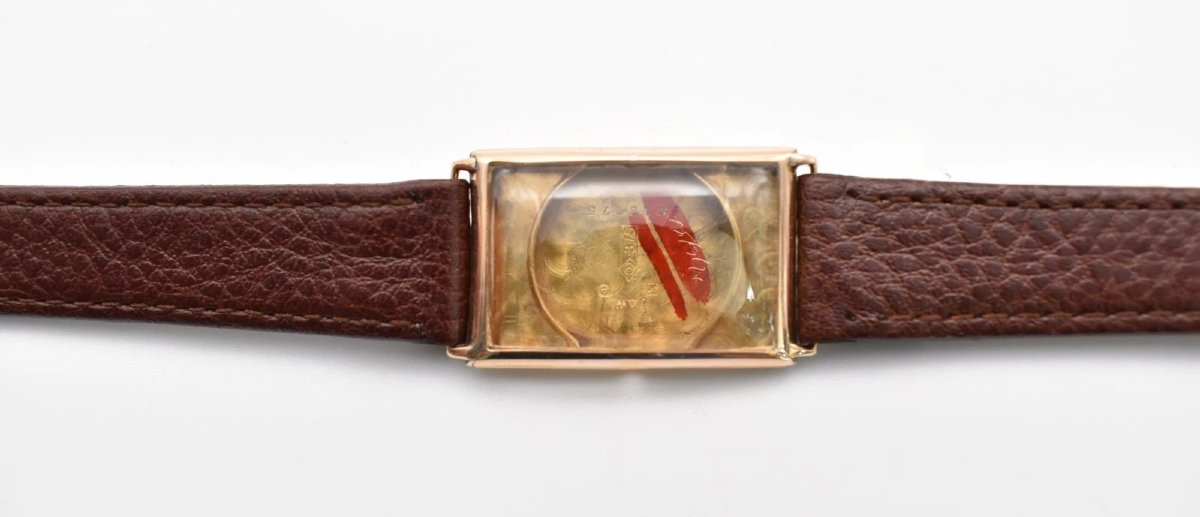 Vintage 9ct Gold Encased Aster Swiss Made Mechanical Wristwatch-photo-6