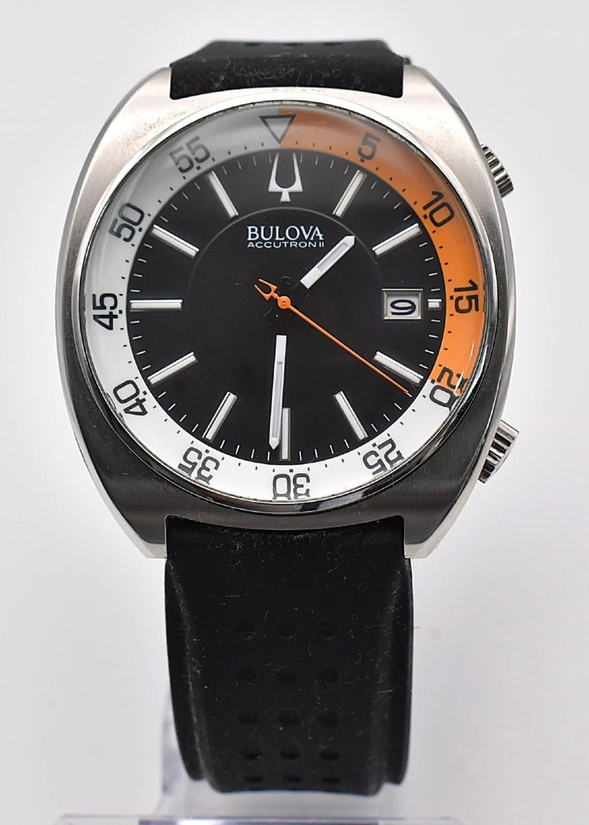 Bulova Accutron II 968b20 200m Water Resistant Wristwatch