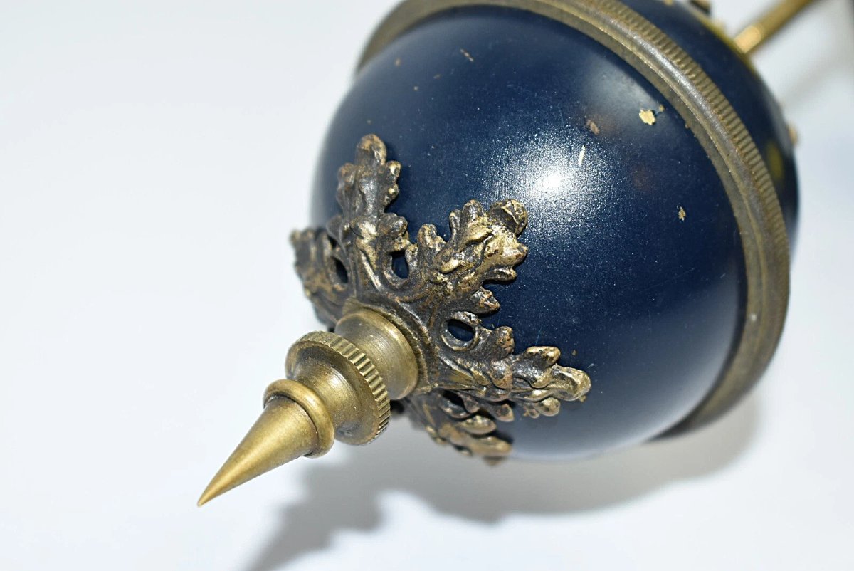 Horloge globe mystérieuse française longue - XIXe siècle-photo-6