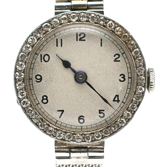 Vintage Movado 18ct White Gold & Diamond Cocktail Watch