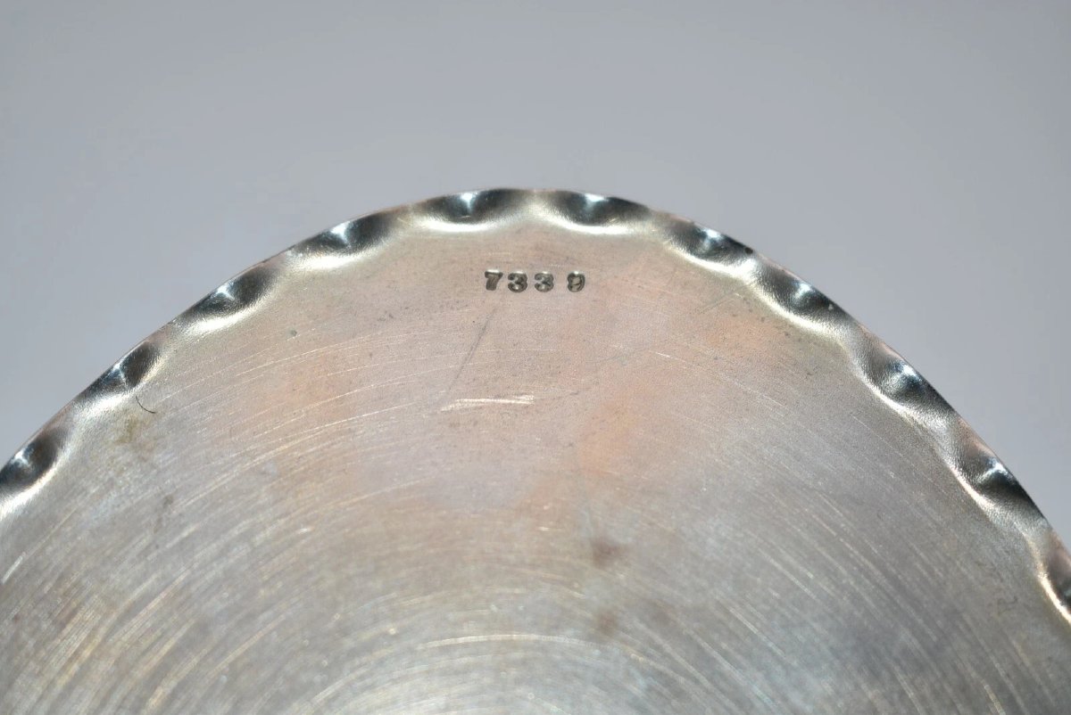Antique Sterling Silver Heart Shaped Pin Cushion George W Shiebler Circa 19th C-photo-1