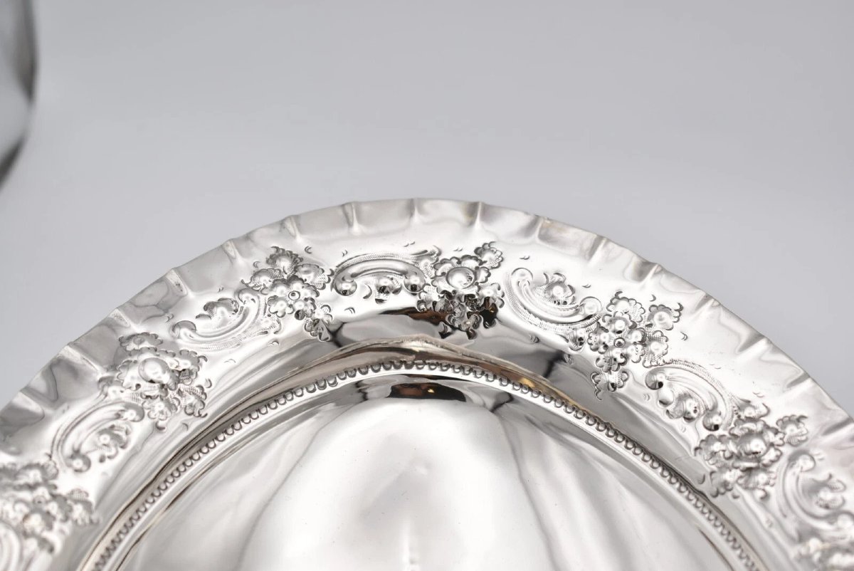 Panier en argent massif avec détails en relief - James Deakin & Sons Sheffield 1897-photo-6