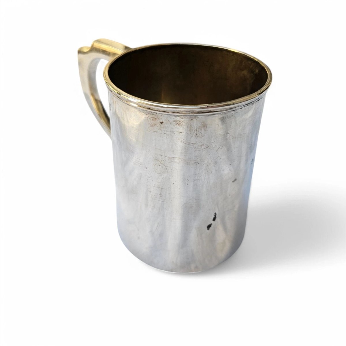 Chope ancienne en argent sterling – Design artisanal élégant, vers le XIXe siècle-photo-2
