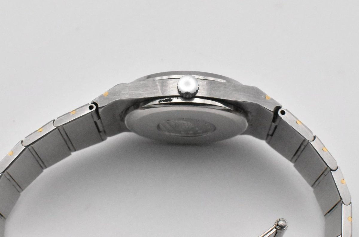 Montre-bracelet vintage Omega Constellation à quartz pour femme, en or 18 carats et acier-photo-3
