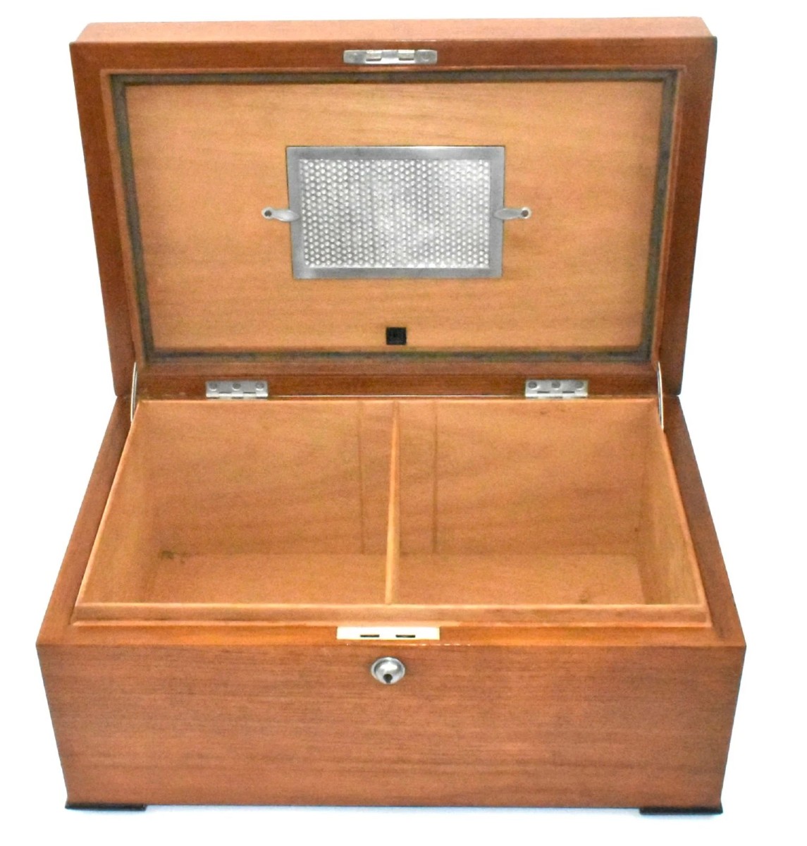 Grande cave à cigares vintage Alfred Dunhill – Coffret en bois avec humidificateur