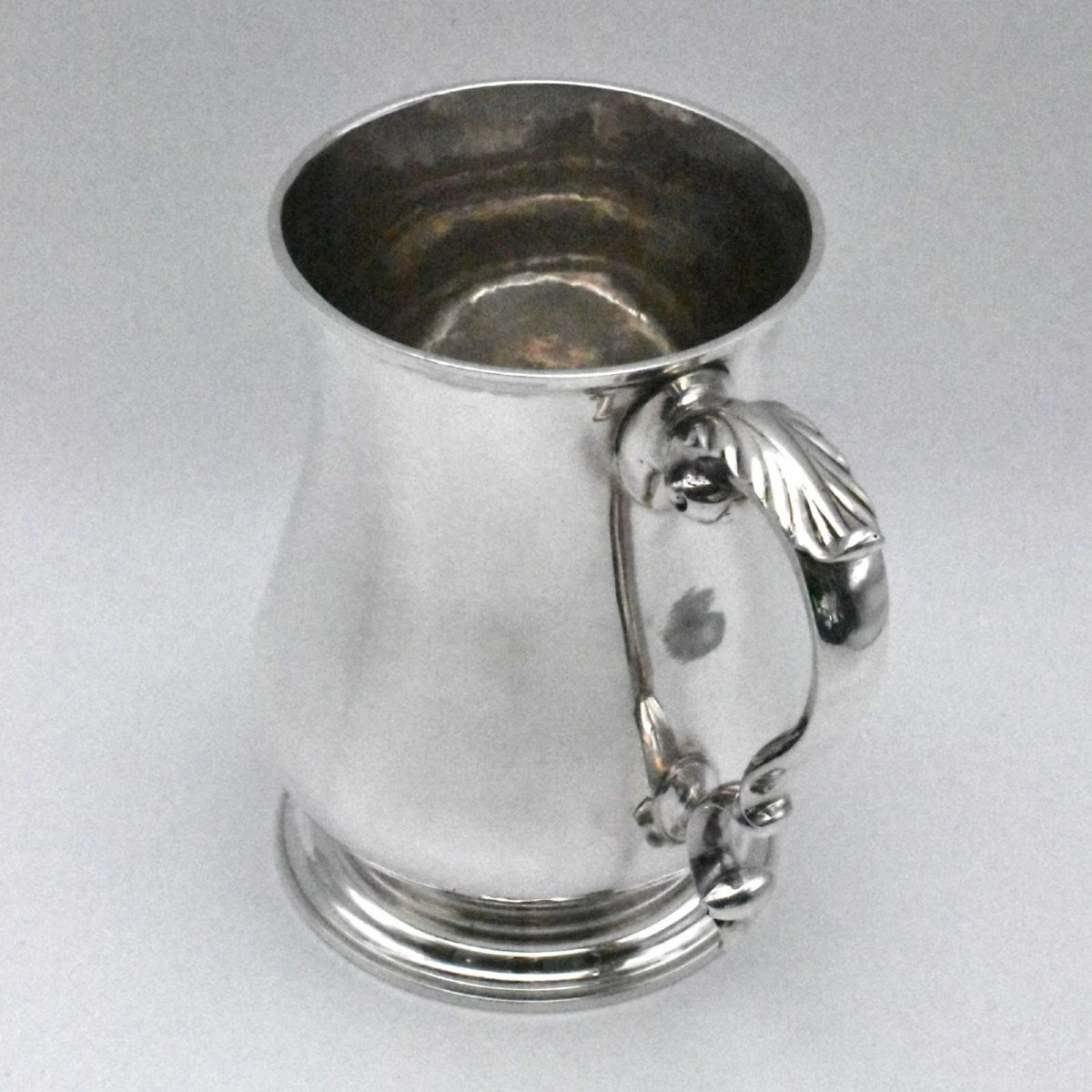 Chope à bière en argent d'une pinte, 1768, Londres, par Thomas Whipham et Charles Wright-photo-2