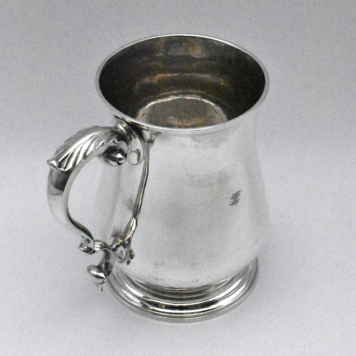 Chope à bière en argent d'une pinte, 1768, Londres, par Thomas Whipham et Charles Wright-photo-3