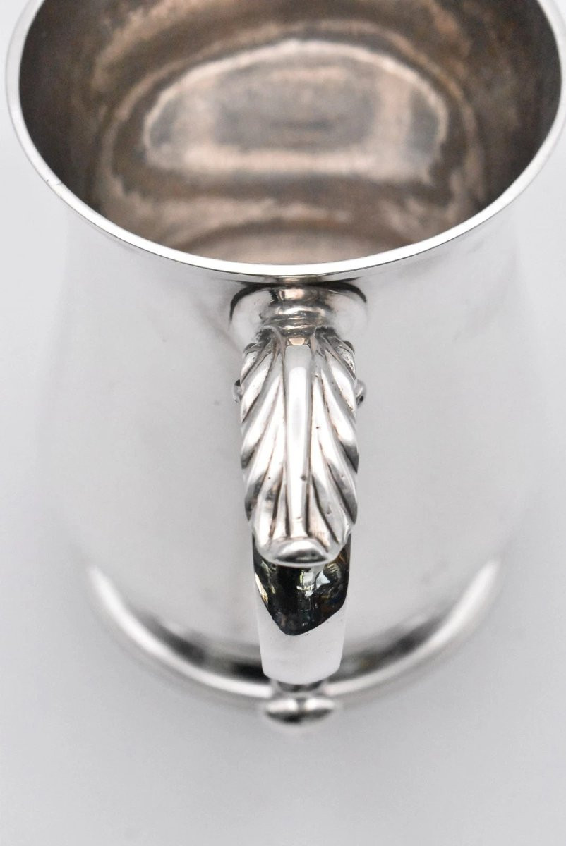 Chope à bière en argent d'une pinte, 1768, Londres, par Thomas Whipham et Charles Wright-photo-2