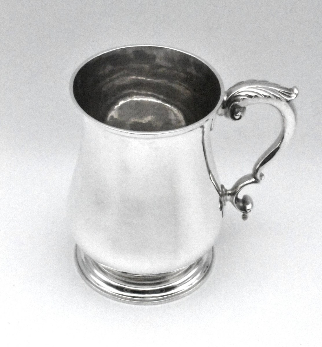 Chope à bière en argent d'une pinte, 1768, Londres, par Thomas Whipham et Charles Wright