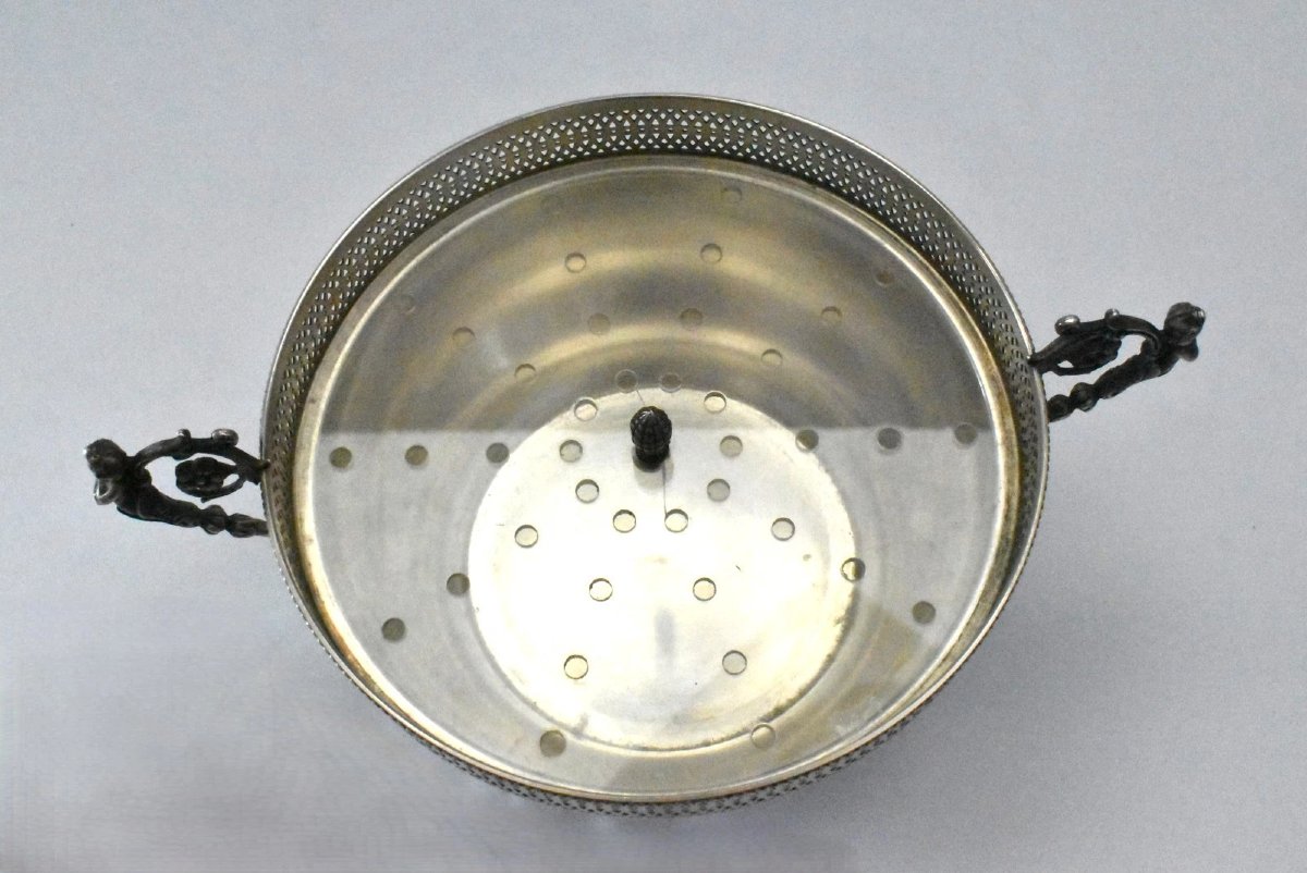GIOIELLERIA AGLIARDI CASSINO Silver 800 Chauffe-plats ou plat de service-photo-3