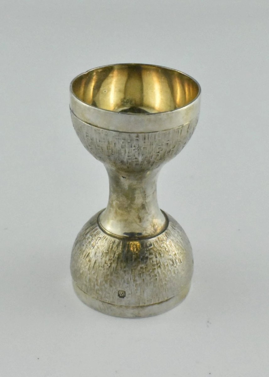 Christopher Lawrence Sterling Silver Goblet By C J Vander Ltd London Hm 1973-photo-5