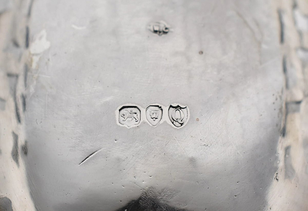 Paire de paniers ovales percés en argent massif de style victorien, William Comyns, Londres, 18-photo-7