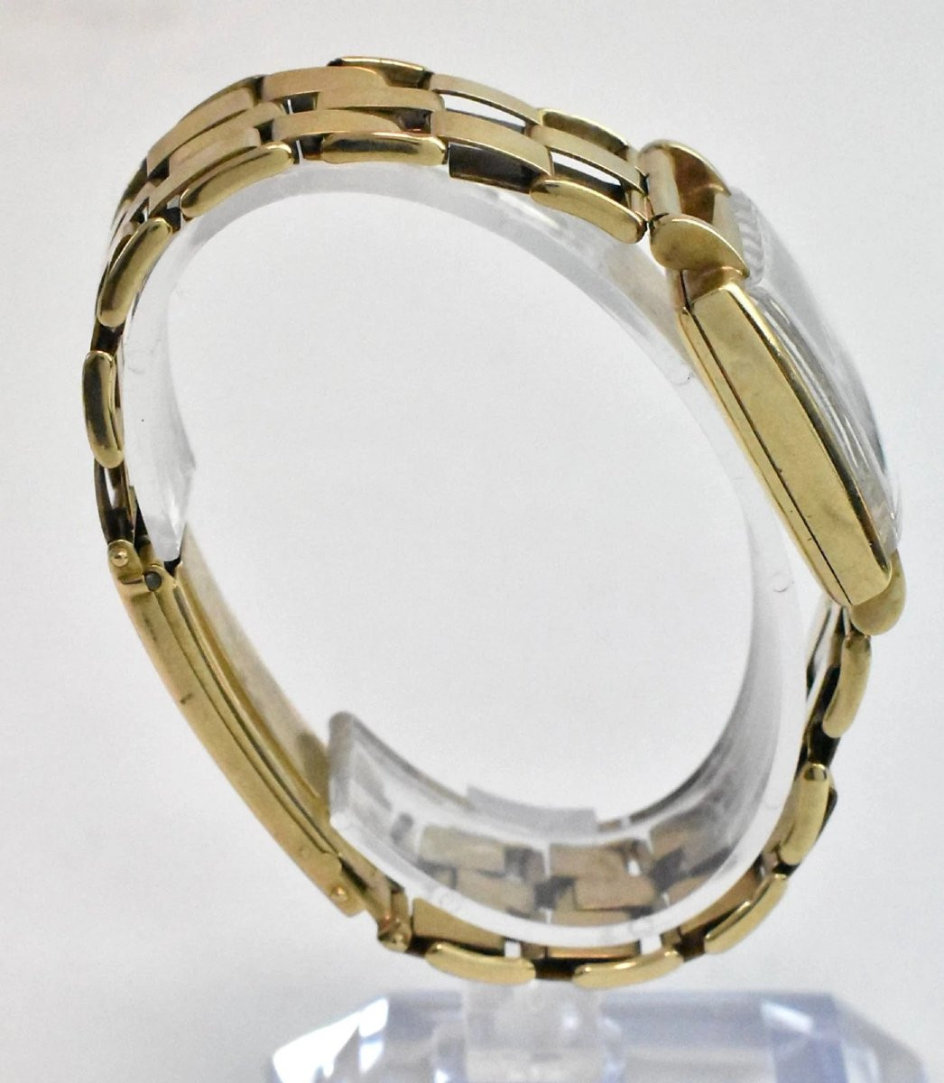 Montre-bracelet vintage pour homme H.G & S Verity, cadran carré plaqué or, bracelet inclus-photo-1