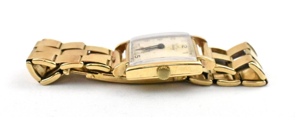Montre-bracelet vintage pour homme H.G & S Verity, cadran carré plaqué or, bracelet inclus-photo-6