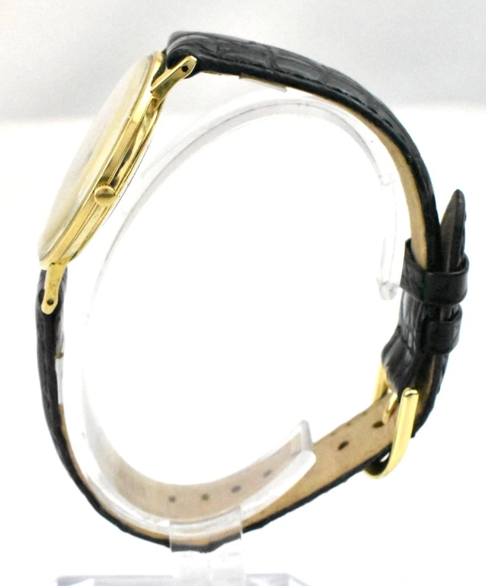 A Vintage Eterna-matic 3000 Automatic Super Thin 9ct Gold Men’s Wristwatch 1960s-photo-3