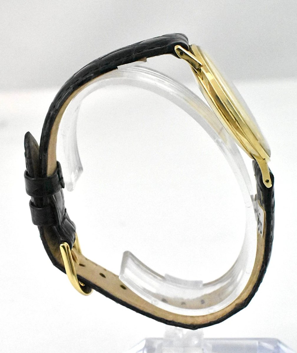 A Vintage Eterna-matic 3000 Automatic Super Thin 9ct Gold Men’s Wristwatch 1960s-photo-4