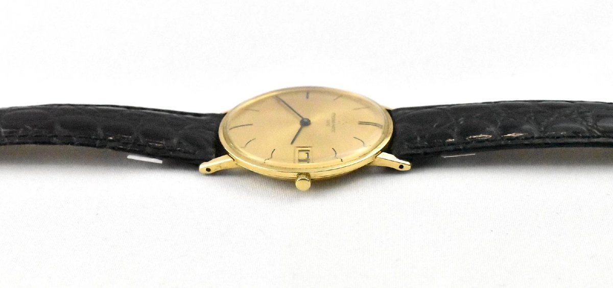 A Vintage Eterna-matic 3000 Automatic Super Thin 9ct Gold Men’s Wristwatch 1960s-photo-2