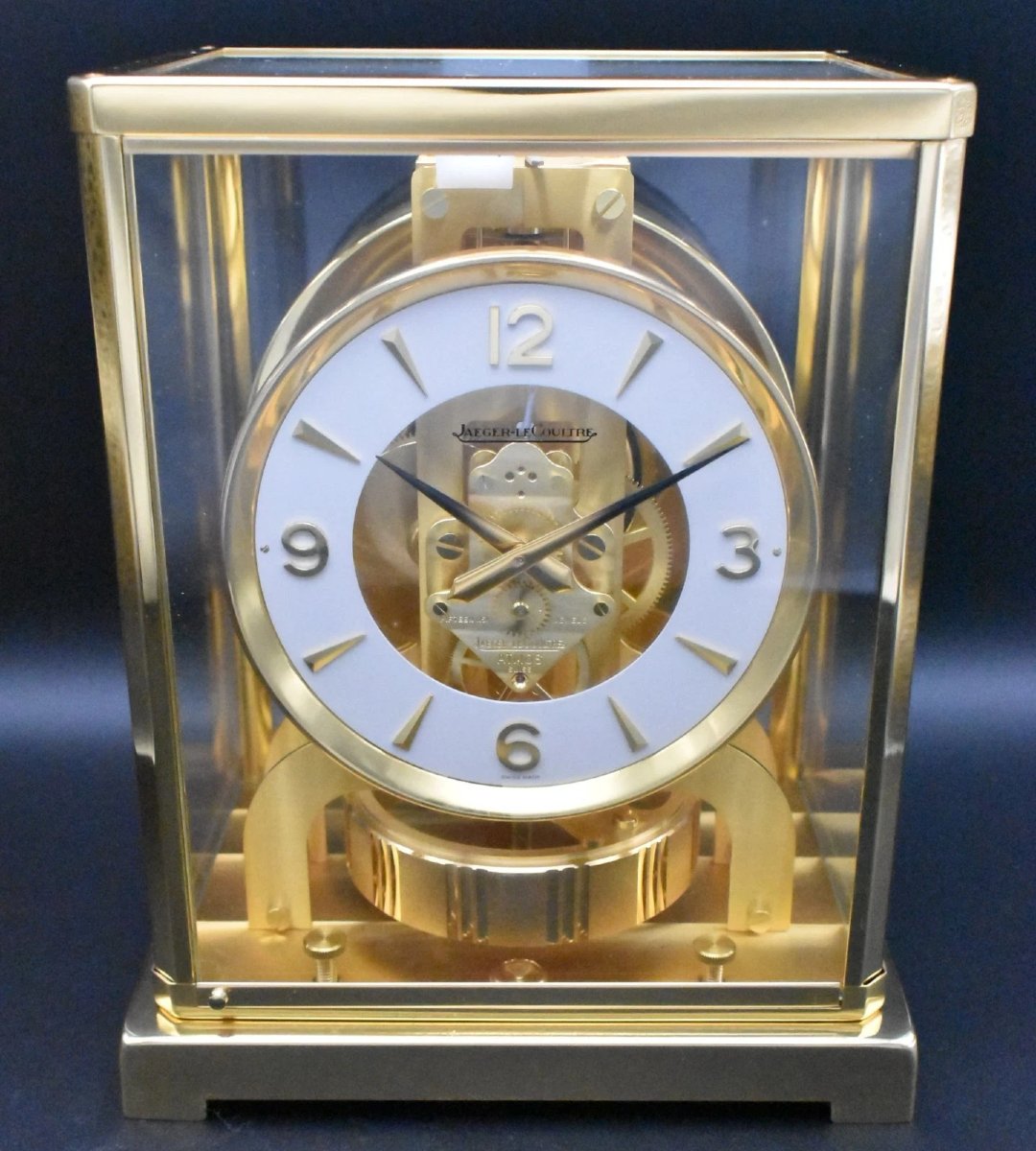 Pendule de cheminée Jaeger-LeCoultre Atmos 1984, jamais montée, avec boîte et papiers d'origine-photo-2