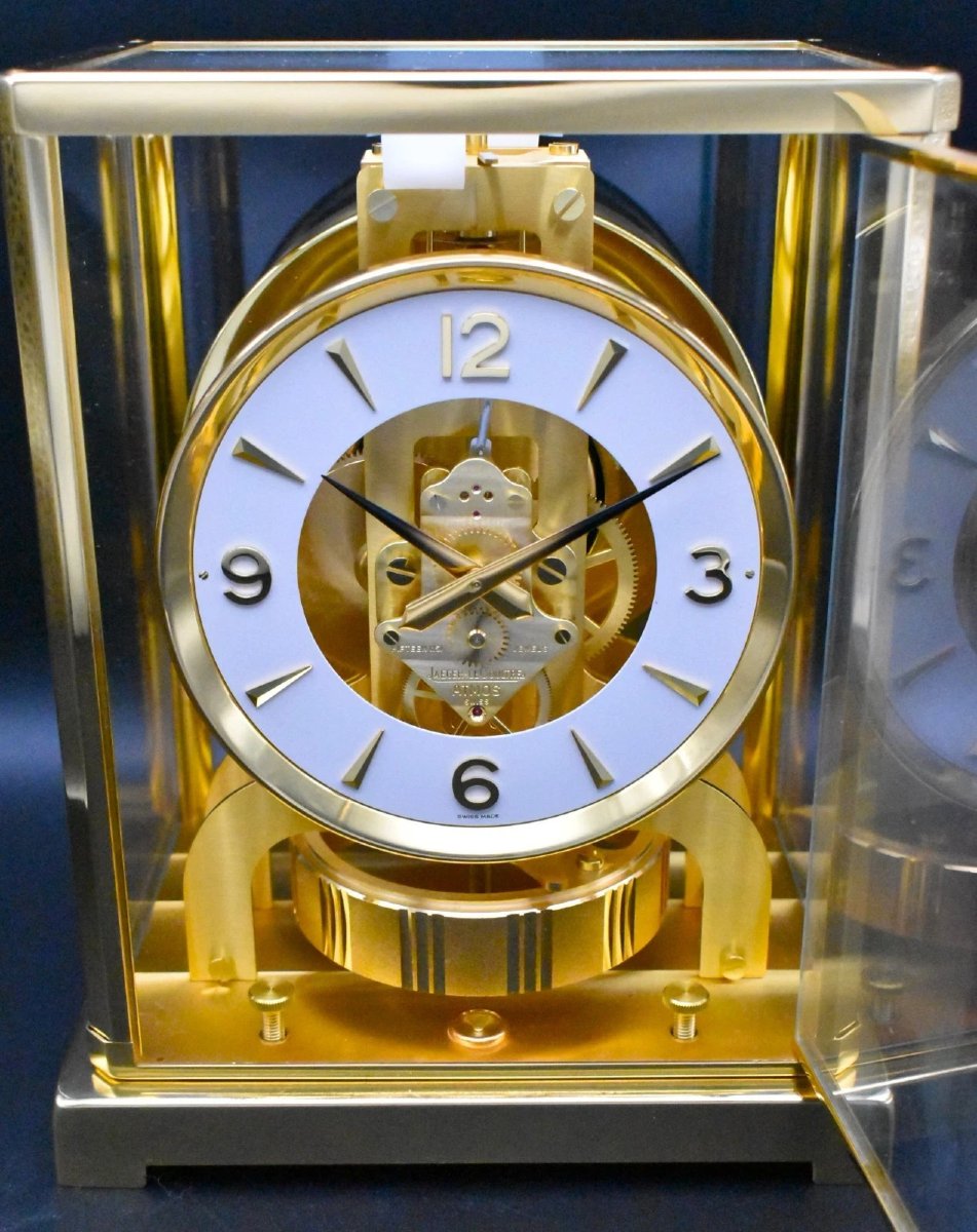 Pendule de cheminée Jaeger-LeCoultre Atmos 1984, jamais montée, avec boîte et papiers d'origine-photo-3