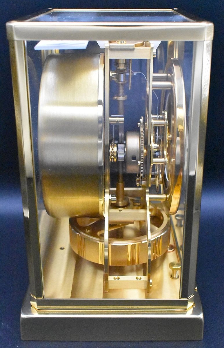 Pendule de cheminée Jaeger-LeCoultre Atmos 1984, jamais montée, avec boîte et papiers d'origine-photo-4