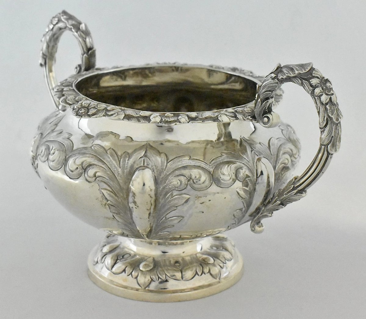 Service à thé et à café victorien quatre pièces en argent massif de 1842 par William Hunter-photo-7