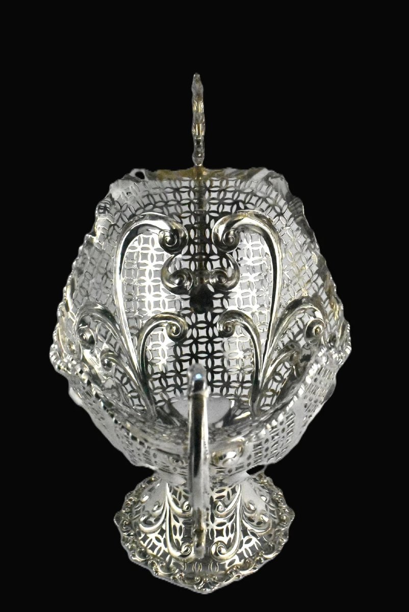 A Huge 53cm 1908 Joseph Rodgers (1930g) Antique Sterling Silver Centrepiece Bowl-photo-4