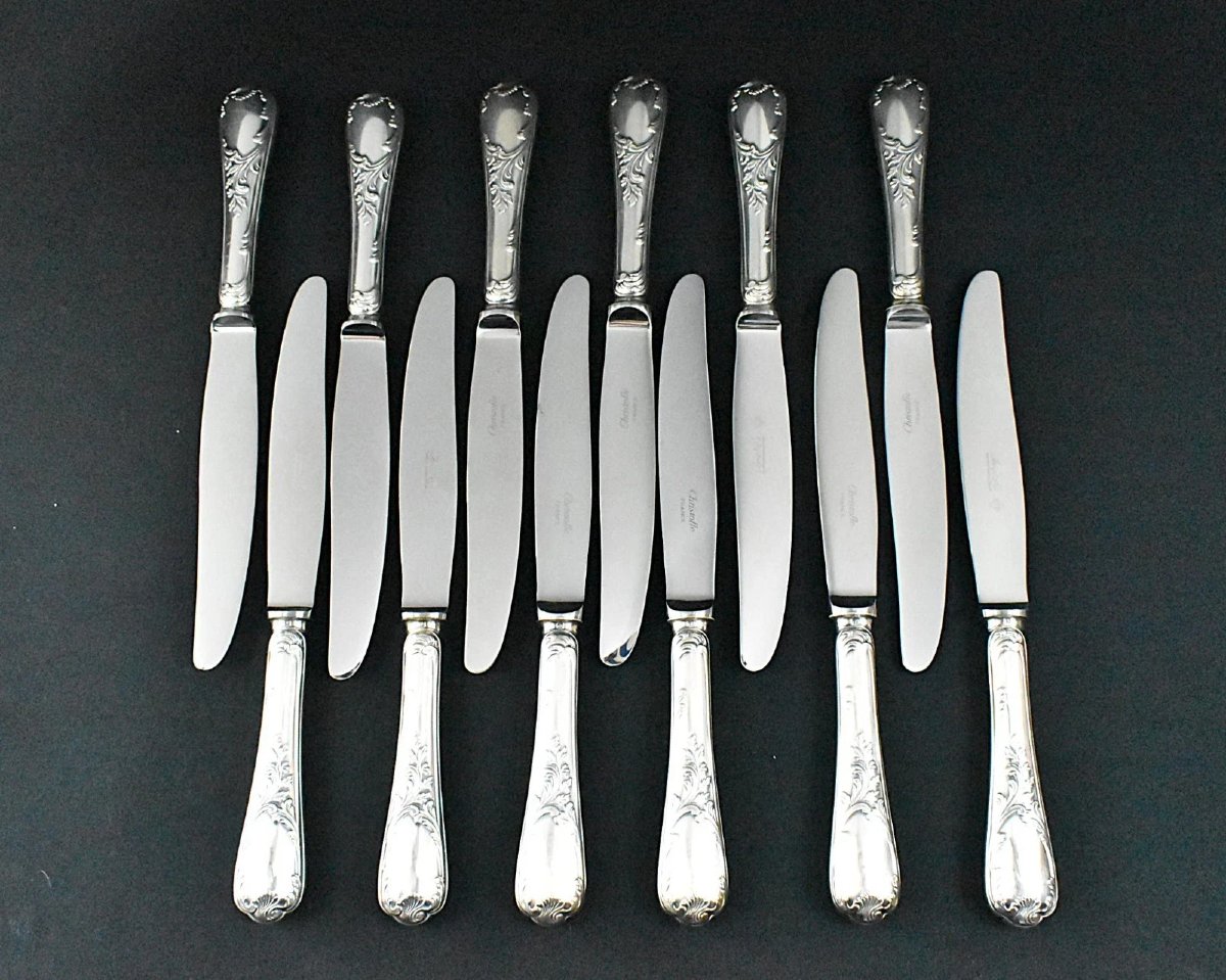 Ménagère Christofle Marly 12 couverts, 118 pièces, plaquée argent, dans son coffret-photo-2