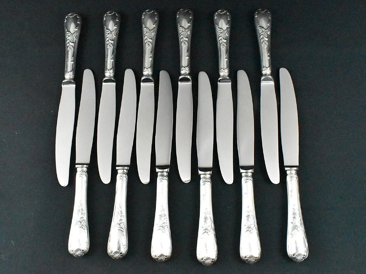 Ménagère Christofle Marly 12 couverts, 118 pièces, plaquée argent, dans son coffret-photo-3