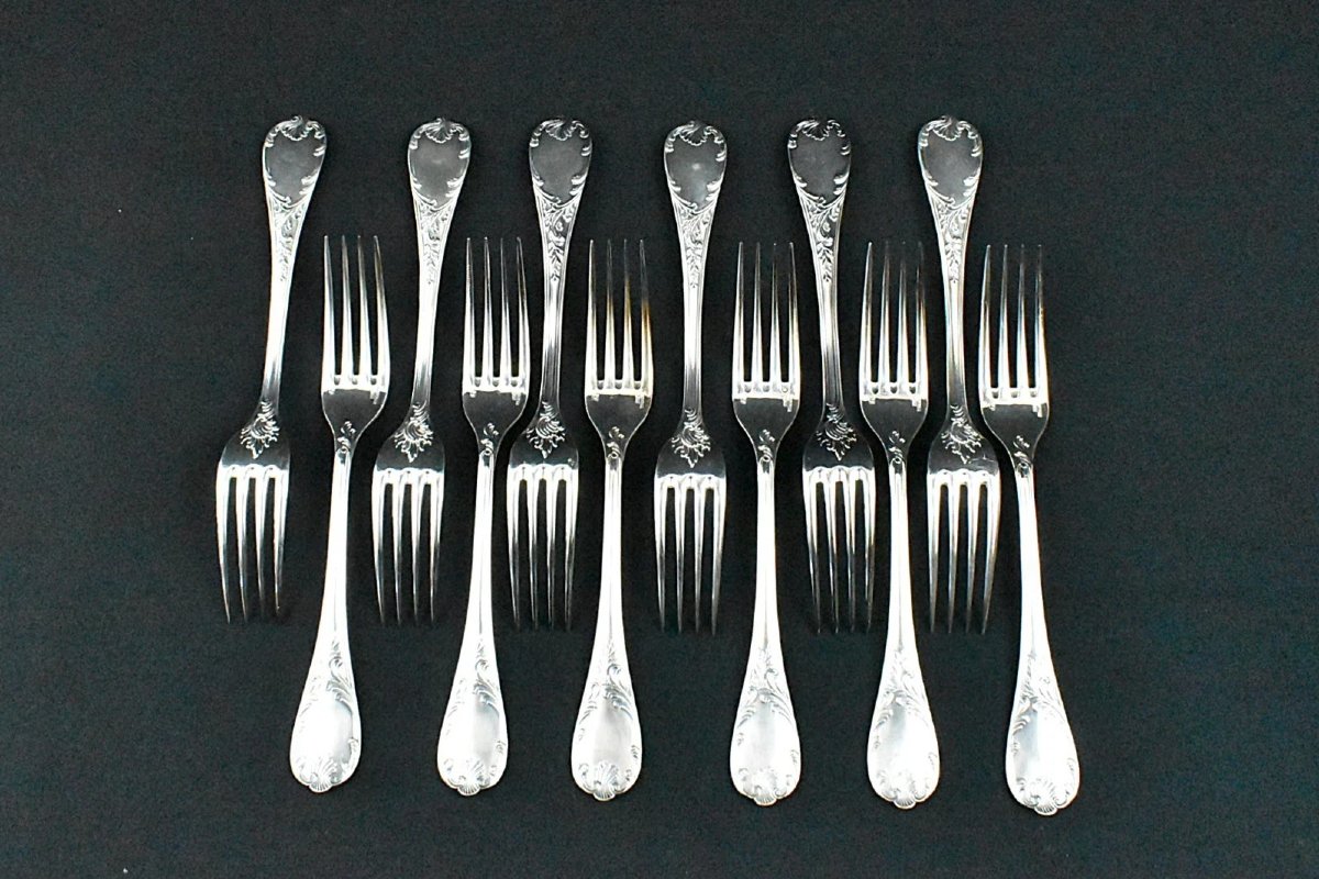 Ménagère Christofle Marly 12 couverts, 118 pièces, plaquée argent, dans son coffret-photo-4