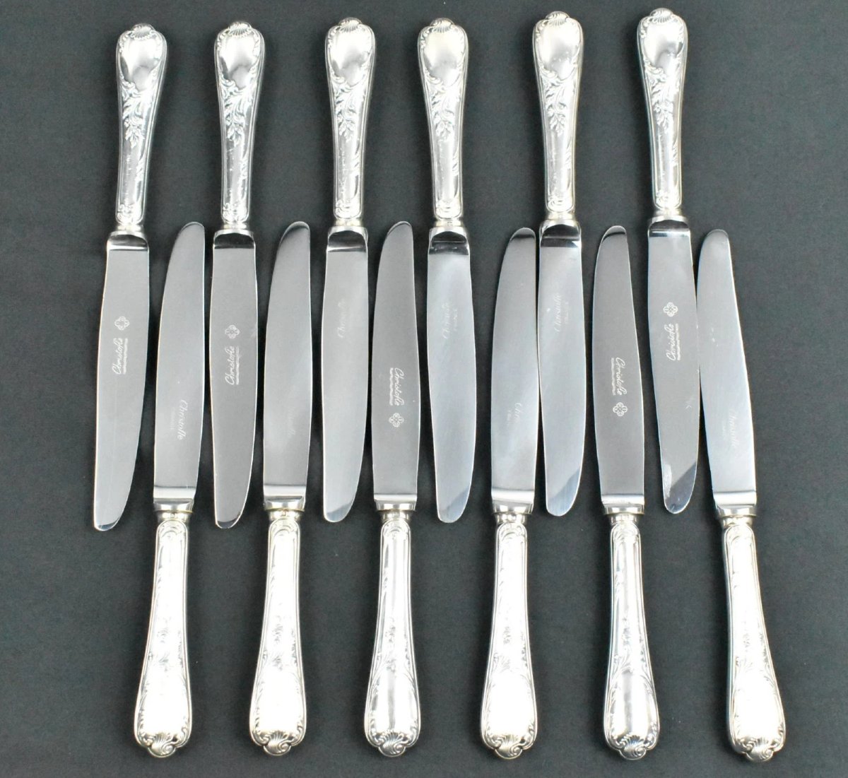 Christofle Marly 52-piece Silver-plated Flatware Cutlery Set With Case-photo-1