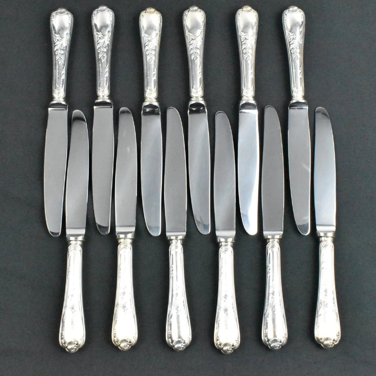 Christofle Marly 52-piece Silver-plated Flatware Cutlery Set With Case-photo-2