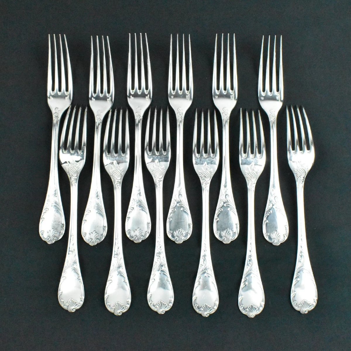 Christofle Marly 52-piece Silver-plated Flatware Cutlery Set With Case-photo-3