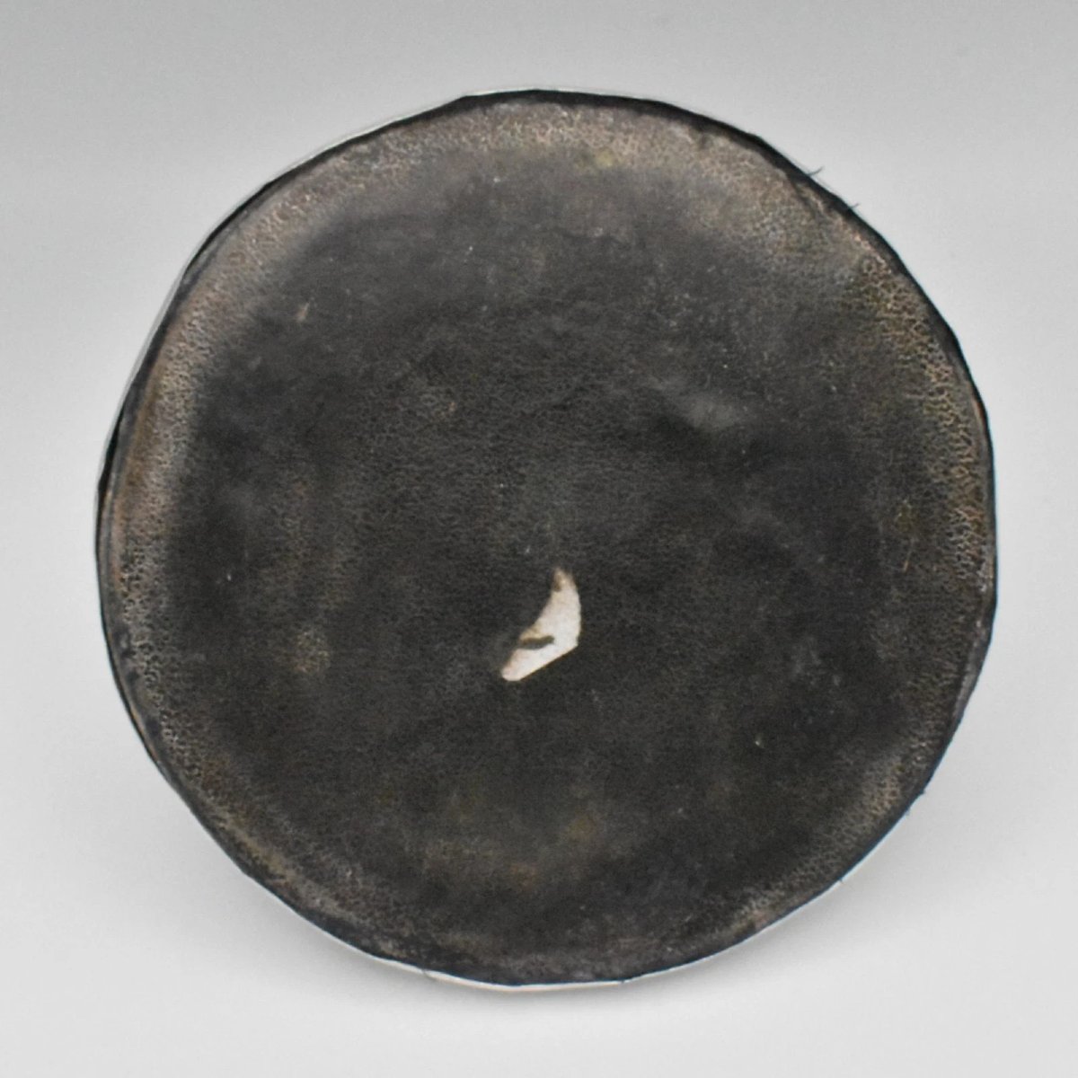 Edwardian Capstan-shaped Desk Inkwell With Pocket Watch / Clock Sterling Silver-photo-4