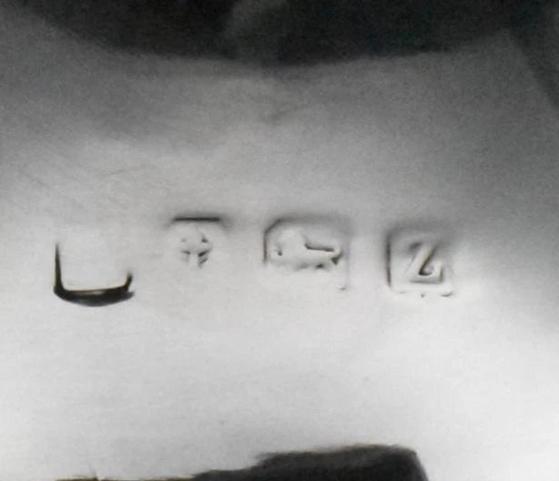 Edwardian Capstan-shaped Desk Inkwell With Pocket Watch / Clock Sterling Silver-photo-8