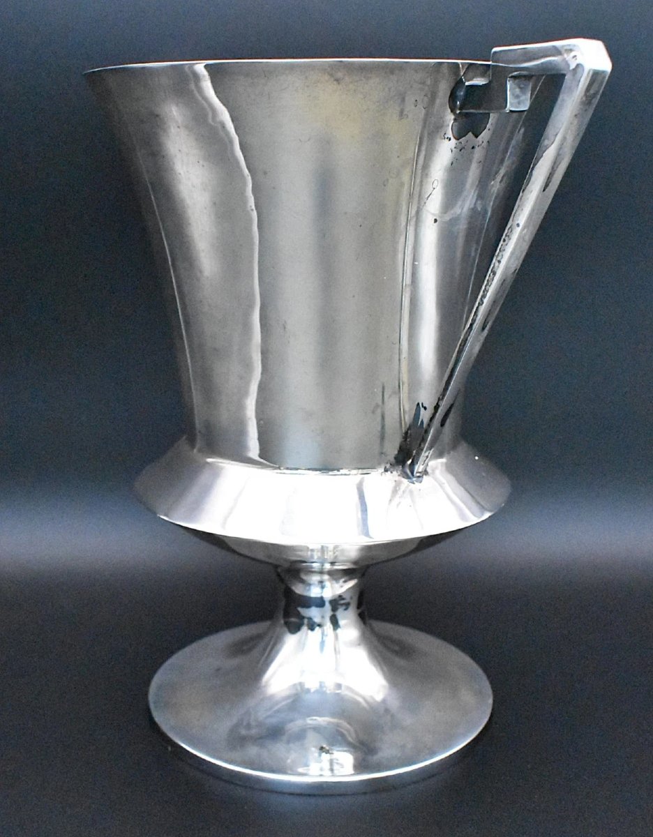 Victorian 1896 James Dixon & Sons Sheffield Art Deco Two-handled Trophy Cup-photo-2